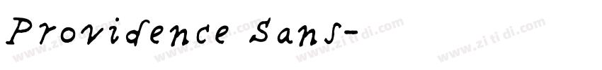 Providence Sans字体转换